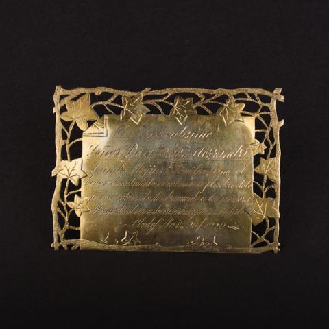Primera imagen del registro Placa conmemorativa de la familia Leandro Mejías,