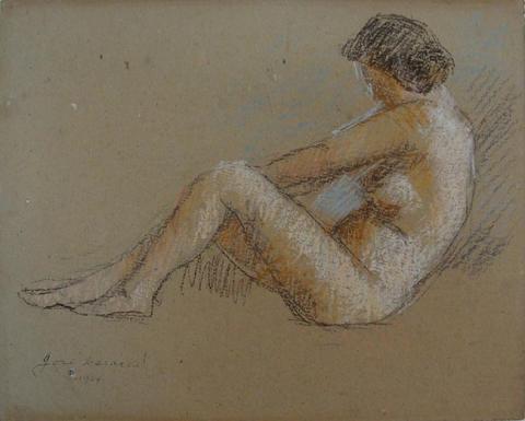 Primera imagen del registro Croquis de desnudo femenino