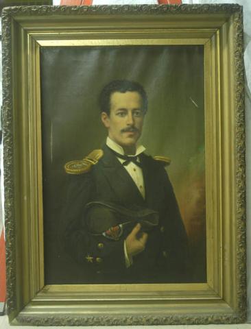 Primera imagen del registro Retrato del Teniente de la Corbeta Esmeralda Ernesto Riquelme