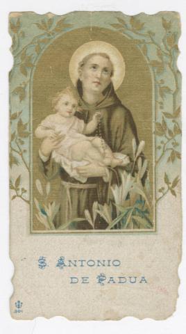 Primera imagen del registro Estampa con San Antonio de Padua