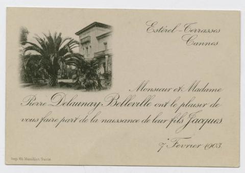 Primera imagen del registro Nacimiento de Jacques Delaunay