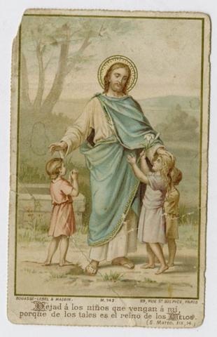Primera imagen del registro Jesús recibe a los niños
