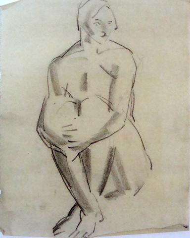 Primera imagen del registro Sin Título (croquis de figura humana)