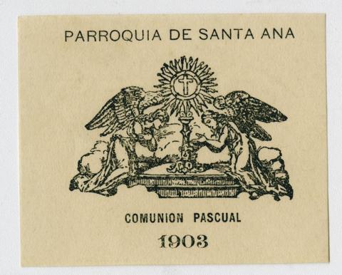 Primera imagen del registro Estampa de comunión pascual Parroquia Santa Ana
