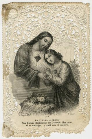 Primera imagen del registro Estampa religiosa del Sagrado Corazón de Jesús