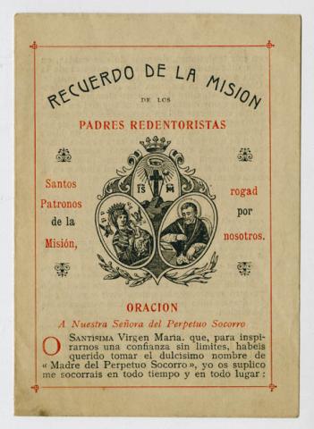 Primera imagen del registro Señora del Perpetuo Socorro y Padres Redentoristas