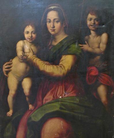Primera imagen del registro Virgen, Niño y San Juan