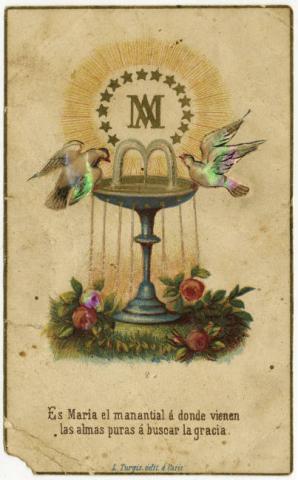 Primera imagen del registro Monograma y emblema de la Virgen María