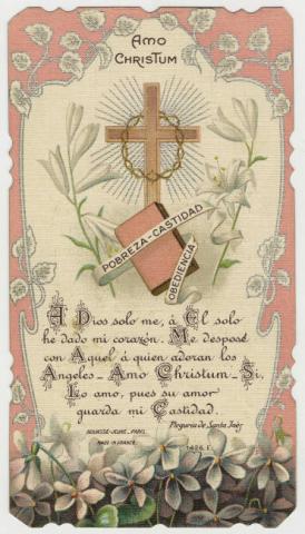 Primera imagen del registro Profesión religiosa de Sor Maria Concepción