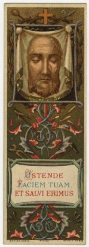 Primera imagen del registro Estampa religiosa con imagen y oración a la Santa Faz