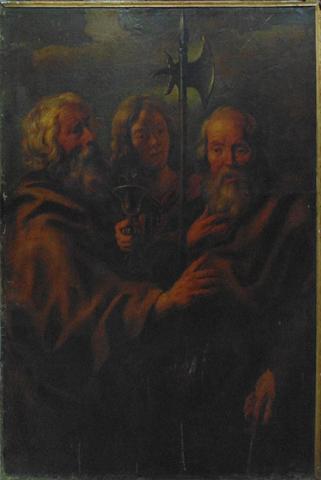 Primera imagen del registro Los tres evangelistas, atribuído a Taller de Jacob Jordaens