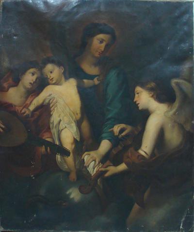 Primera imagen del registro Virgen con el niño y ángeles