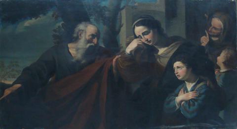 Primera imagen del registro Abraham despidiendo a Agar