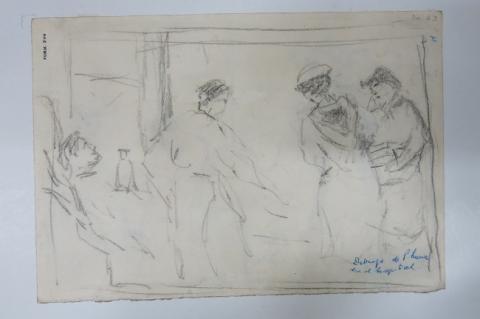Primera imagen del registro Dibujo de Pedro Luna en el hospital