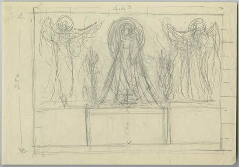 Primera imagen del registro Boceto de mural religioso