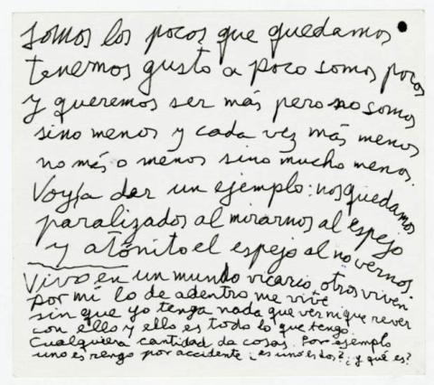 Primera imagen del registro Poema manuscrito