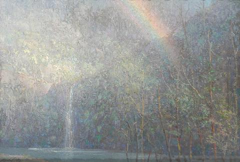 Primera imagen del registro Arcoiris en los canales de Chiloé