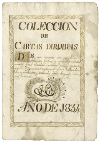 Primera imagen del registro Colección de Cartas dirijidas de un amante