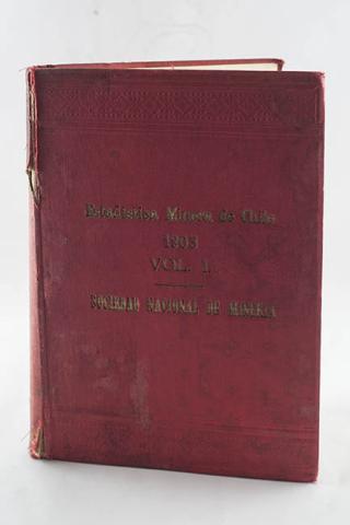 Primera imagen del registro Estadística Minera de Chile vol. I