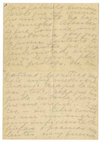 Primera imagen del registro Cartas de Gabriela Mistral a la poetisa Gabriela Huneeus