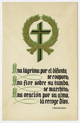 Primera imagen del registro Tarjeta de defunción de Elvira Matte de Grez