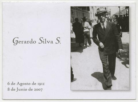 Primera imagen del registro Tarjeta de defunción Gerardo Silva S.