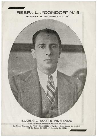 Primera imagen del registro Homenaje póstumo a Eugenio Matte Hurtado