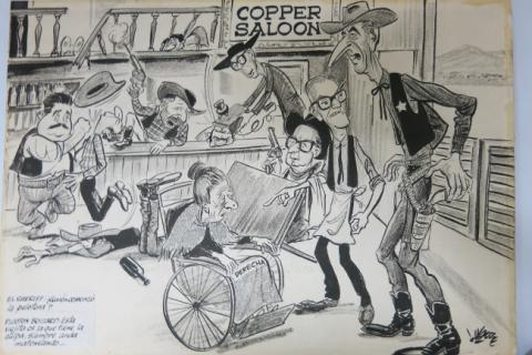 Primera imagen del registro Caricatura del presidente Eduardo Frei Montalva