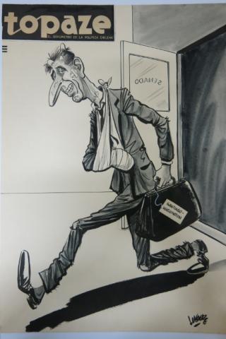 Primera imagen del registro Eduardo Frei Montalva saliendo del senado