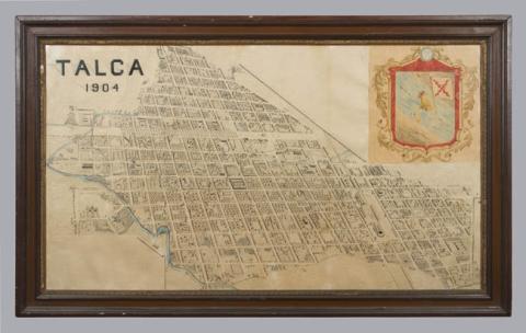 Primera imagen del registro Dibujo isométrico del plano de Talca