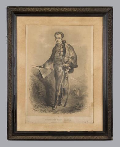 Primera imagen del registro Retrato de Don José Miguel Carrera y Verdugo