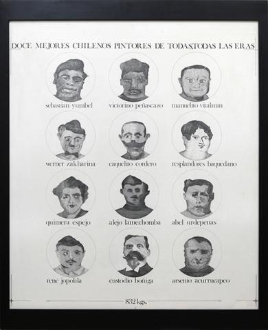 Primera imagen del registro De los 832 kgs. Fabula (de la Serie Delachilenapintura, historia)