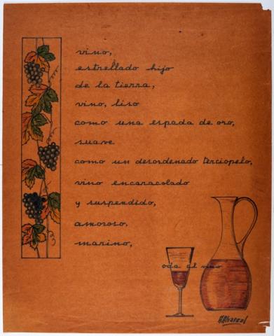Primera imagen del registro Oda al Vino