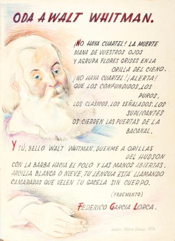 Primera imagen del registro Oda a Walt Whitman
