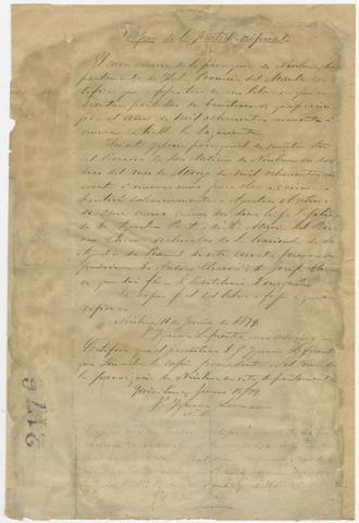 Primera imagen del registro Copia de partida original de bautismo de Arturo Prat Chacón