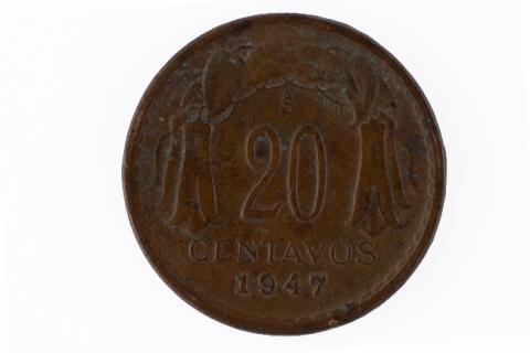 Primera imagen del registro Veinte centavos de peso