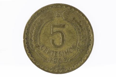 Primera imagen del registro Cinco centésimos de Escudo