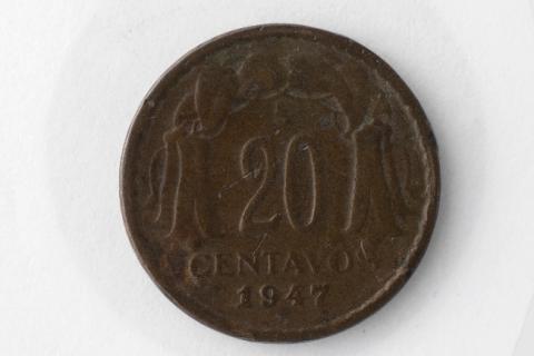 Primera imagen del registro Veinte centavos de peso