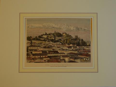 Primera imagen del registro Santiago, Vue Prise Devant Le Cerro de Santa Lucia