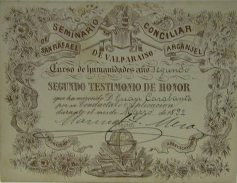 Primera imagen del registro Segundo Testimonio de Honor