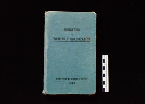 Primera imagen del registro Ministerio de Tierras y colonización
