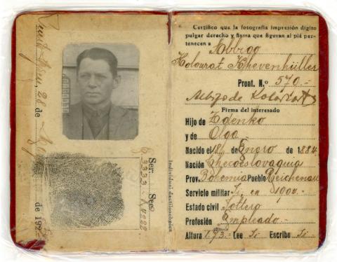 Primera imagen del registro Cédula de identidad de Albigo Kolowrat