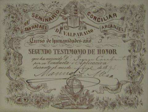 Primera imagen del registro Segundo Testimonio de Honor