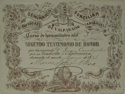 Primera imagen del registro Segundo Testimonio de Honor