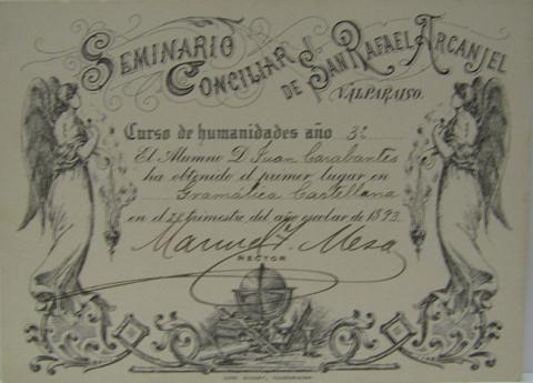 Primera imagen del registro Primer lugar en Gramática Castellana