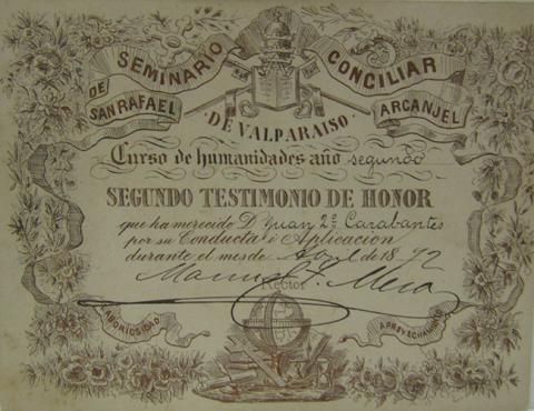 Primera imagen del registro Segundo Testimonio de Honor