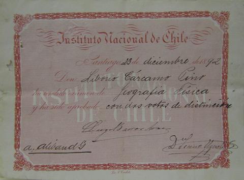 Primera imagen del registro Certificado de Estudios