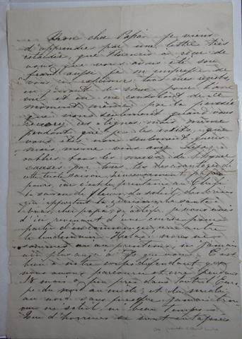 Primera imagen del registro Carta a su padre Juan Villamil Blanco