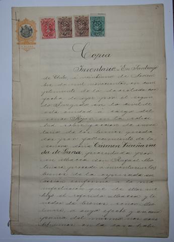 Primera imagen del registro Inventario de Bienes de Carmen Vicuña