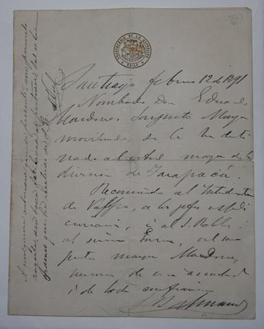 Primera imagen del registro Nombramiento militar